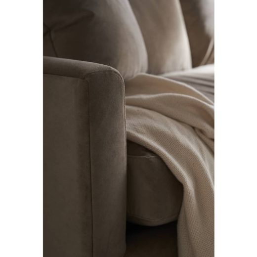 Picture of 89” Quick Ship Lilah Sofa - Fawn Brushed Velvet